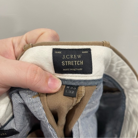 J. Crew 484 Slim-Fit Stretch Chino Pants Men’s W30 L32 Tan Cotton - Picture 8 of 10